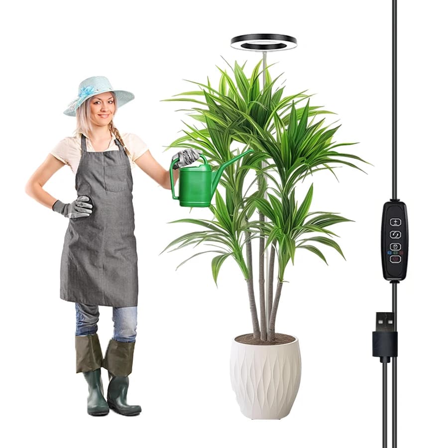 Teleskopowy pełnospektralny LED do 65 cali timer-ściemnianie 🌱