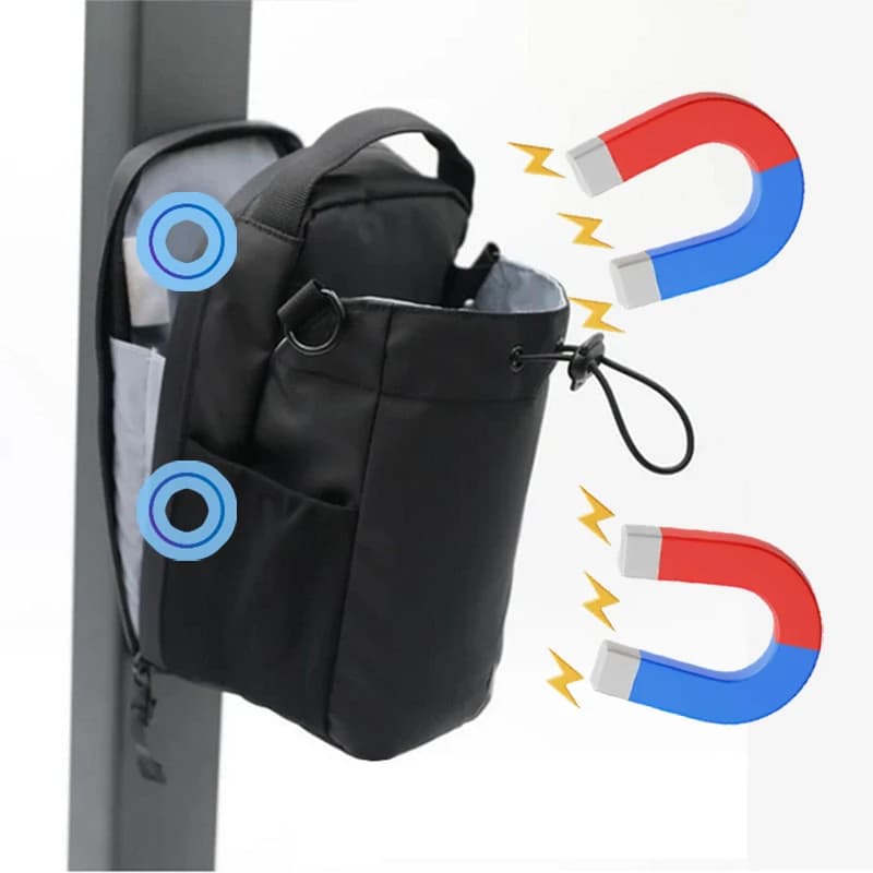 Magnetyczna pojemna torba na smartfon i butelkę 🎒