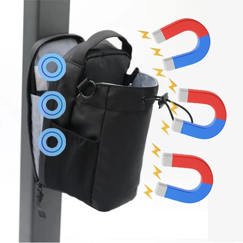 Magnetyczna pojemna torba na smartfon i butelkę 🎒