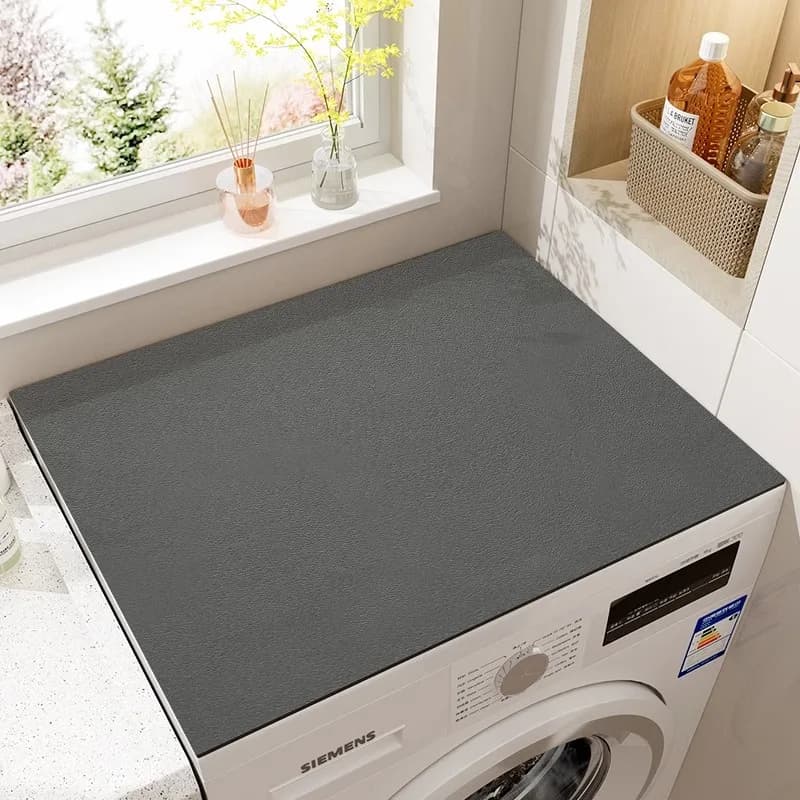 Drum type washing machine mat, water absorbing and sunscreen soft diatomaceous earth mat, bedside cover cloth, refrigerator mat