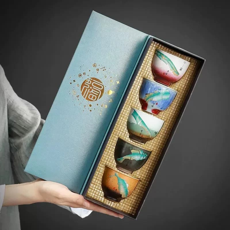 Glazurowana ceramiczna miseczka Kungfu dla Pu'er 75ml 🍵