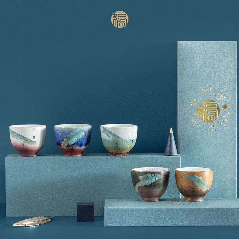 Glazurowana ceramiczna miseczka Kungfu dla Pu'er 75ml 🍵
