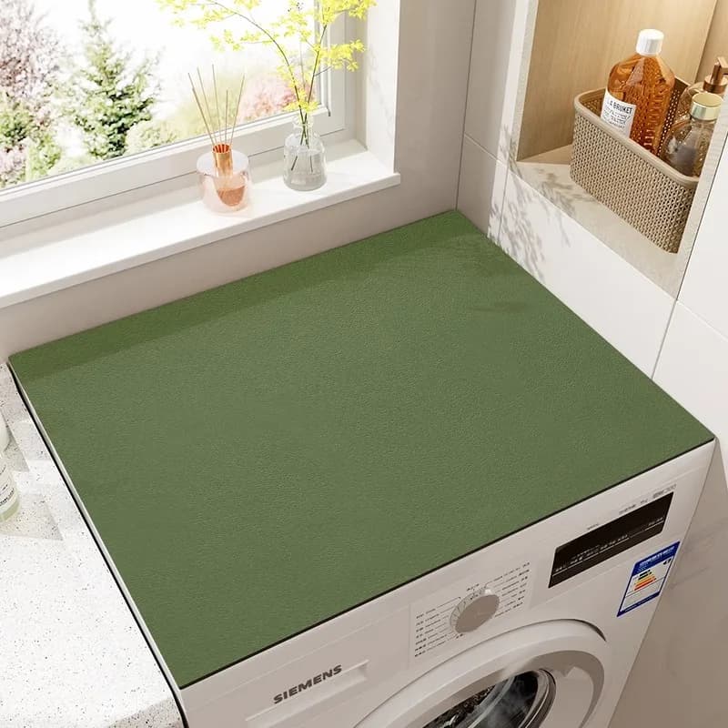 Drum type washing machine mat, water absorbing and sunscreen soft diatomaceous earth mat, bedside cover cloth, refrigerator mat