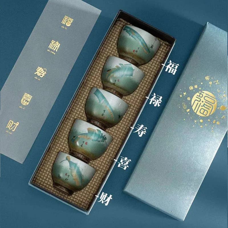 Glazurowana ceramiczna miseczka Kungfu dla Pu'er 75ml 🍵
