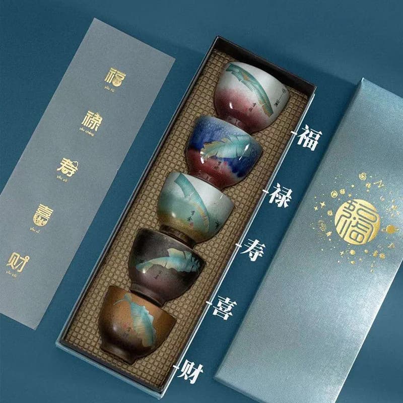 Glazurowana ceramiczna miseczka Kungfu dla Pu'er 75ml 🍵