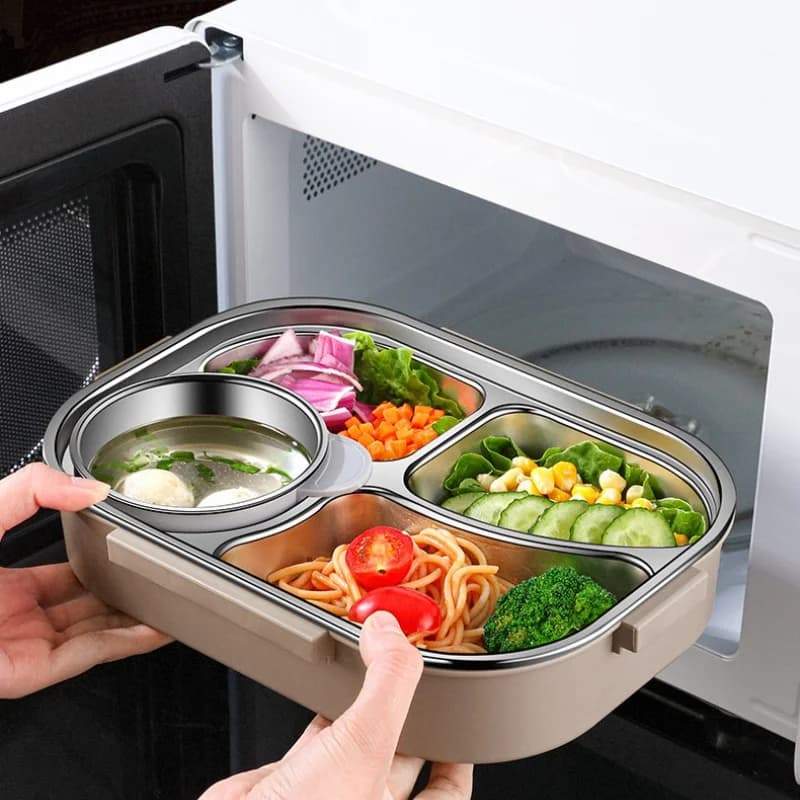Szczelne przenośne pudełko 304 Bento z torbą 🍱