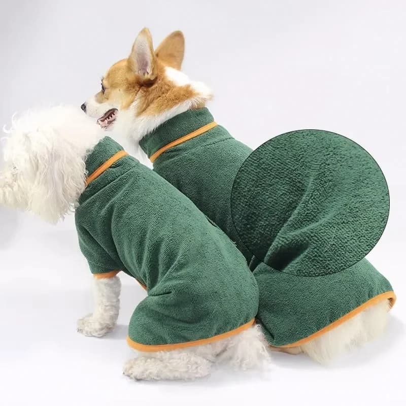 Chłonny szybkoschnący szlafrok kąpielowy dla zwierząt domowych 🐾