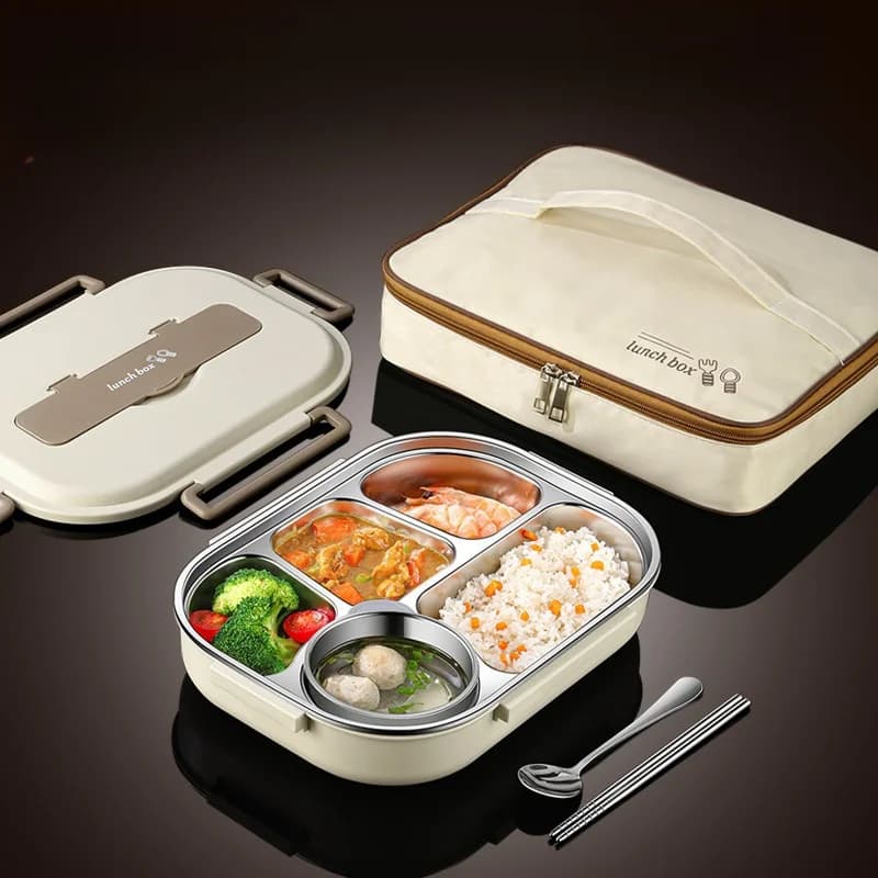 Szczelne przenośne pudełko 304 Bento z torbą 🍱