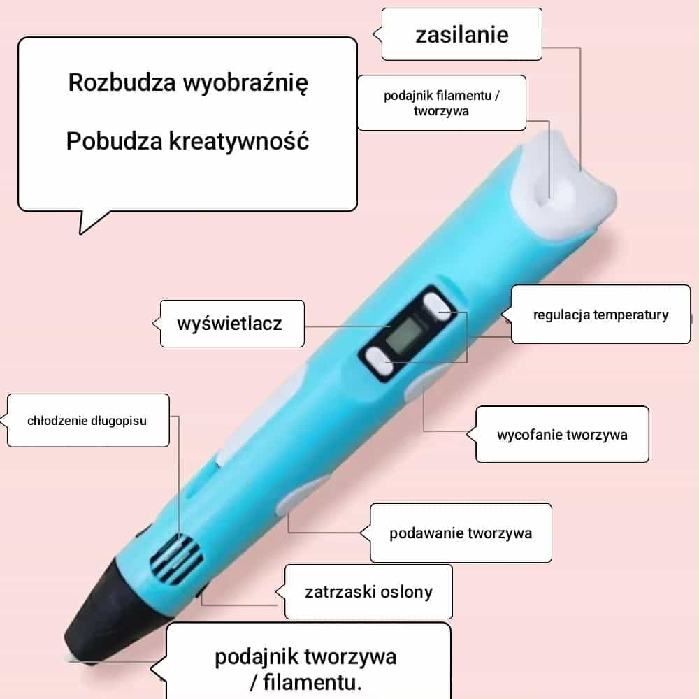 Elektroniczny Długopis 3D - inteligentna zabawka na prezent 🎁