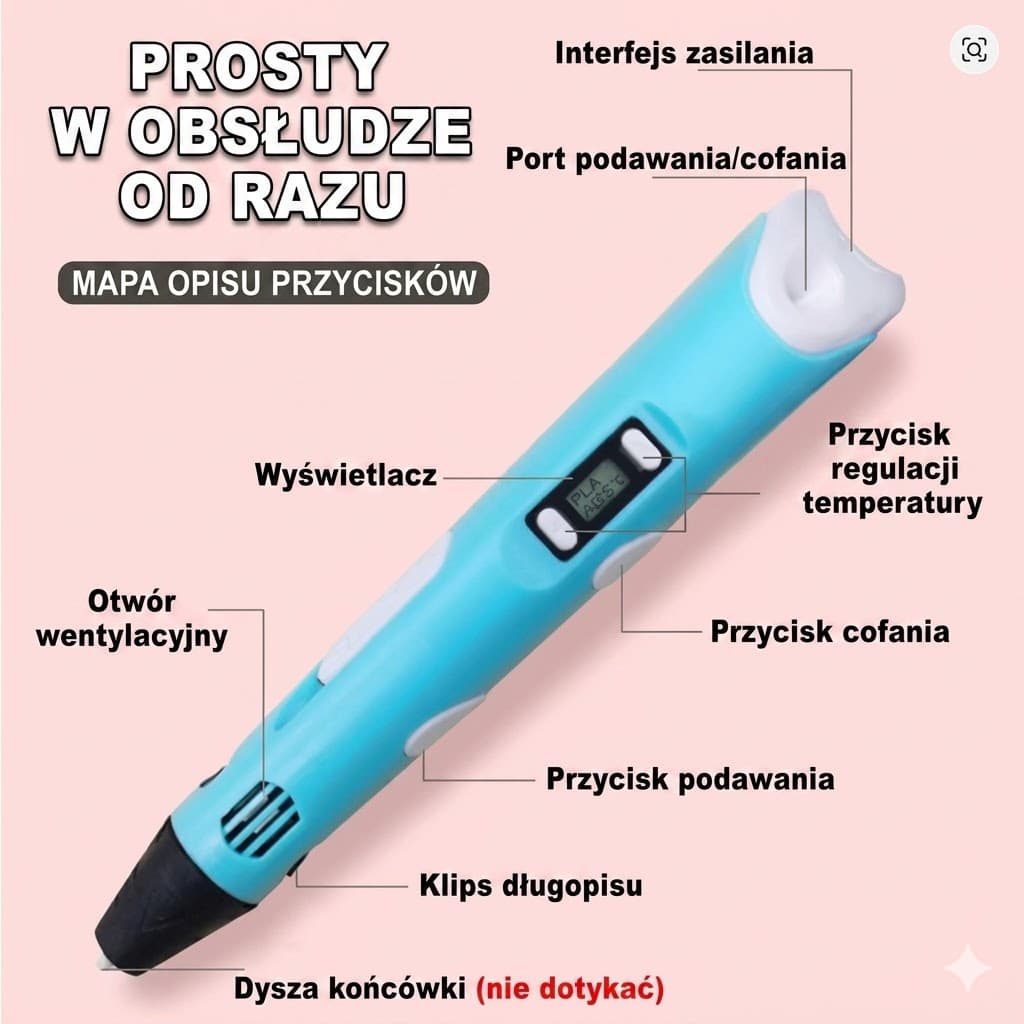Elektroniczny Długopis 3D - inteligentna zabawka na prezent 🎁